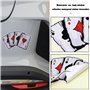 VGOL 2pcs Autocollant de Voiture Poker A Cartes à Jouer Décoration Auto-Adhésif de Voiture Accessoires pour Voiture Bagages Pare