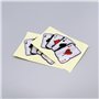 VGOL 2pcs Autocollant de Voiture Poker A Cartes à Jouer Décoration Auto-Adhésif de Voiture Accessoires pour Voiture Bagages Pare