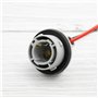 VGOL Lot de 4 Douilles d'ampoule LED 1156 BA15S - Adaptateur de Support de Lampe - Connecteur de câblage pré-câblé pour Voiture,