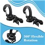 BOFRHME 4 PièCes SéRies PlongéE sous-Marine Double Support de Tuyau Pince PlongéE sous-Marine Double BCD Pince de Tuyau Accessoi