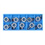 Ci3 Ronde 12X2.5Mm Carbure Inserts Couteaux Lame de Rechange Fit pour Bricolage Tour Tourner le Bois Finisseur Outil 10 PièCes S