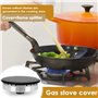 Iegefirm Couvercle de CuisinièRe à Niveau, Chapeau de de Couronne de BrûLeur de Plaque de Cuisson de Four à Gaz, Capuchon de de 