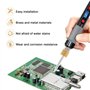 Yoiimiya Pointe de fer à souder sans en laiton fer à souder USB,interface E10,fer à souder à batterie,pointe de fer à souder fil