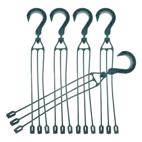 PPbreken Lot de 5 chaînes suspendues en plastique pour pots de fleurs