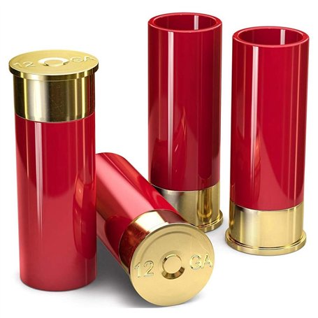 Tagtight 4Pcs Verres à Shot en Rouge