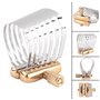 CosyCaya 1 pince pour saxophone ténor - Accessoire de ligature pour saxophone - Ligature dorée et argentée