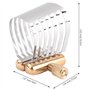 CosyCaya 1 pince pour saxophone ténor - Accessoire de ligature pour saxophone - Ligature dorée et argentée