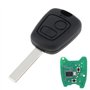 ePathChina® 433 MHz 2 Clé télécommande à 2 boutons avec puce PCF7961 et lame HU83 pour Citroën 73373067C/Peugeot 307 2000-2017
