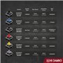 HK Gaming Clavier mécanique de jeu GK61 - 61 touches rétroéclairées RVB programmables - Commutateurs optiques Gateron Jaune - 0,