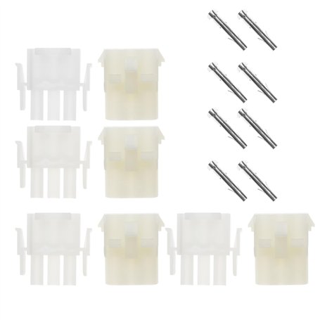 SG Store 4 Ensembles Kit de Connecteur de Fil Électrique Automobile 3 Broches Mâle Femelle Bornier Prise Borne de Fil pour Moto