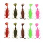 Briny River Lot de 50 Leurres de Pêche en Plastique Souples en Forme de Ver pour Poissons d'eau Douce Et d'eau de Mer 3