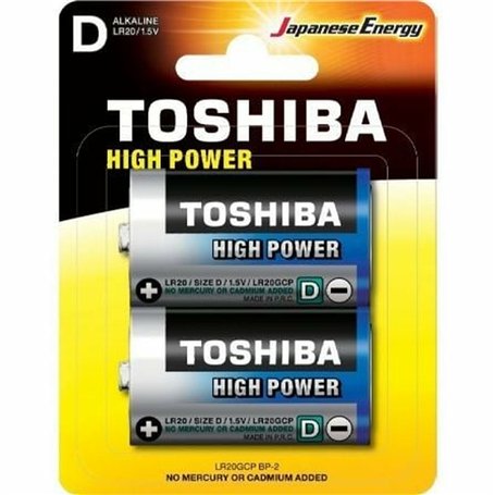 Piles Rechargeables Toshiba LR20GCP BP-2 1