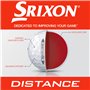 Srixon Distance 10 ( NOUVEAU MODÈLE) - Douzaine de balles de golf - Haute vitesse et sensation de réactivité - Résistant et dura