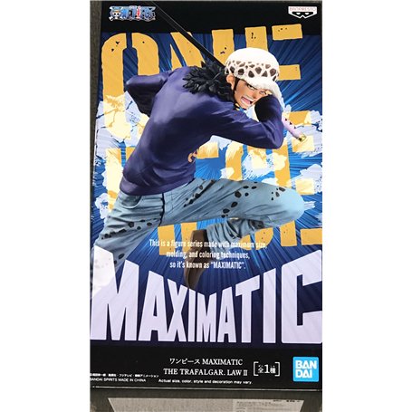BANPRESTO Figura Trafalgar Law Maximatic One Piece 19cm