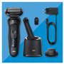 Braun Series 5 Rasoir Électrique Pour Homme, En Mode Turbo Ou Standard, Rasoir À Grille Étanche, Conçu En Allemagne, Avec Une St