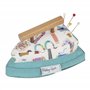 Hobby Gift Coussin à épingles souples en tissu fantaisie