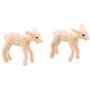 Toyland® - Lot de 6 Figurines d'animaux de Moutons et d'agneaux à l'échelle 1:32 - Collection Ferme - Figurines de Collection