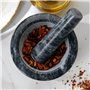 Salter BW11852EU7 pilon et mortier de marbre – herbes et épices de mouture à la main pour pesto, presse-ail, marinades, broyeur 