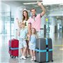 TRIXES Lot de 2 Sangle de Bagage, Ceinture de Bagage réglable Sangle de Bagage de Voyage Sangle de Valise Voyage en Mouvement (B