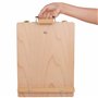 Kurtzy Chevalet Bois Portable pour Peinture et Dessin avec Boîte de Rangement - pour des Toiles Jusqu’à 30 cm - Chevalet de Tabl