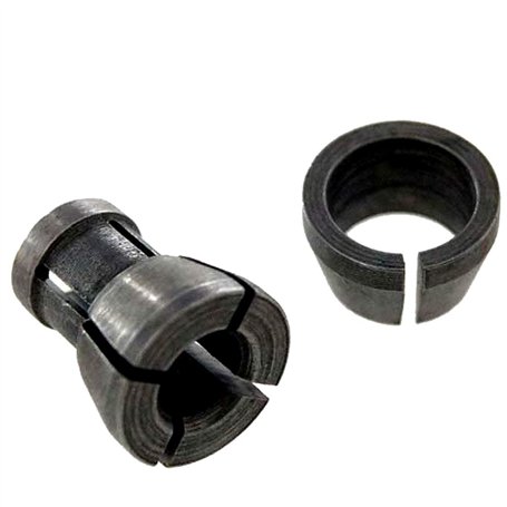 KATSU 3/8" et 1/4" 2 Pièces Mandrin à Pince pour Défonceuse Rogneuse Routeur à Bois Trimmer Menuiserie électrique Pince de Titul