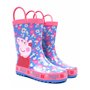 Vanilla Underground Peppa Pig Wellies Easy-On Handles Bottes de pluie bleu rose pour fille de fleur 27 EU