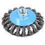 Lot de 12 brosses métalliques pour retirer la peinture de la rouille et les nœuds torsadés pour meuleuses d'angle de 10,2 cm