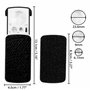 Kurtzy Loupe Éclairante de Poche LED - Loupe 30X 60X 90X - Loupe de Lecture Lumineuse pour Séniors - Loupe de Poche Pliable Noir