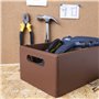 Creative Deco Caisse Bois Rangement Marron | 30 x 20 x 13 cm (+/- 1cm) | Boîte de Rangement Bois avec Poignées | Boite Rangement
