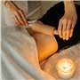 Creative Home Masseur Anti Cellulite en Bois avec Poignées | 28,5 x 4,5 cm | Appareil de Massage Rouleau de Massage Musculaire |