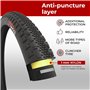 Fincci Gravel Pneus 700c x 38c - Paire Pliable Velo Tire 28 x 1.5 Pouces avec Protection Anti Crevaison 1mm - Pneu 40-622, 30 TP