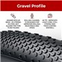 Fincci Gravel Pneus 700 x 38c avec Protection Anti Crevaison 1mm - Paire Pliable Tire 28 x 1.5 Pouces avec 2x Chambre a Air Pres