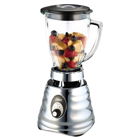 Oster Blender classique 3 Vitesses Lames en acier inoxydable amovibles bol en verre durable resistant aux rayures et aux odeur 1