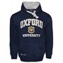 Oxford University OU129 Licensed Unisex Hooded Sweatshirt Navy/Grey L