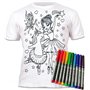 Splat Planet Ballerine Licorne T-Shirt T-Shirt À Colorier Magique avec 10 Stylos Magiques Lavables Non Toxiques – Colorez Votre
