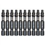 10 x SabreCut SCTX2550_10 50 mm TX25 T25 Jeu d'embouts de tournevis à percussion à une extrémité Torx Heavy Duty avec boîte de r