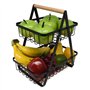 joeji's Kitchen Corbeille à fruits à 2 niveaux - Paniers en fil de fer - Panier de Rangement en Fil métallique Support de Fruits