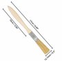 7 mm - Pinceau Peinture Plat Professionnel avec Manche en Bois - Pinceaux pour Peinture Mu