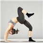 KYSUN 4 Paires Chaussettes Antidérapantes pour Femmes Hommes, Chaussettes de Yoga et Pilates, Chaussettes de Sport Antidérapante