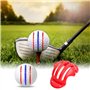 Joyan 2 Pièces Outil d'Alignement des Balles de Golf, Marqueur de Balle de Golf Triple Lignes, Outils de Dessin de Ligne de Ball