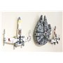 3Dudes & Dad Support mural compatible avec Lego® Star Wars Millennium Falcon - Crochet de rangement conçu sur mesure pour l'ense