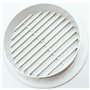 TEKLiNe 2 Grilles Ventilation Aération Plastique 120mm Encastré Rond Protection Insectes Système Air Maison Couleur Blanc, Grill