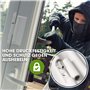 Cal Doublex XL, sécurité pour porte et fenêtre, protection anti-vol, Blanc