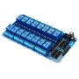 Aihasd 16 canaux 12V Relais Shield Module Carte d'extension avec Optocoupleur pour Arduino Raspberry Pi AVR PIC Arm