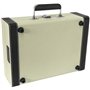 Madison - MAD-RETROCASE-CR - Mallette tourne-disque (33, 45, 78 tours) rétro avec haut-parleurs intégrés, Bluetooth, USB, SD - A