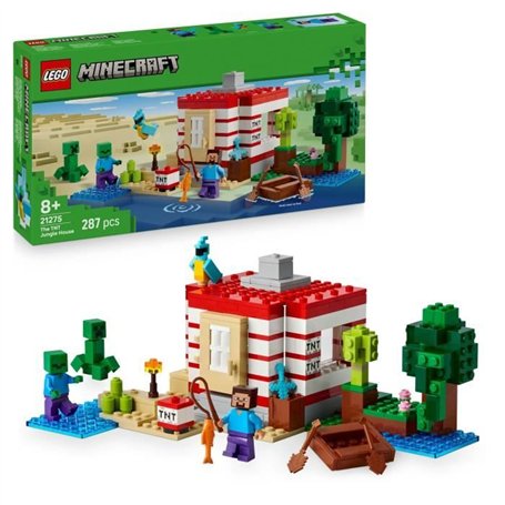LEGO Minecraft 21275 La Maison En TNT De La Jungle - Jeu De Construction Pour Fille 8 Ans