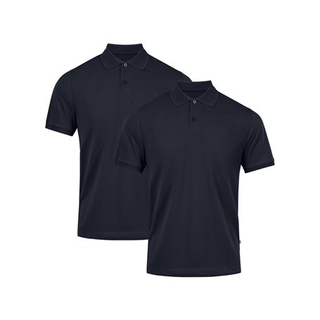 DANISH ENDURANCE Polo en Coton Bio à Manches Courtes pour Homme