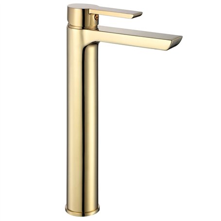 Rea ROBINET DE LAVABO ARGUS GOLD HIGH Mitigeur Salle de Bain en Laiton Monocommande Chaude et Froide Réglable Robinet de Lavage