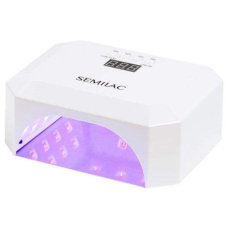 Semilac Lampe UV LED professionnelle 48/24 W pour ongles en gel - Séchoir à ongles avec 4 temps de durcissement - Affichage numé