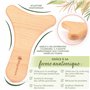 MagicBeech - Rouleau Massage Visage et Planche en Bois - Kit Maderotherapie | Masseur Visage Appareil Massage Visage Anti-Âge | 